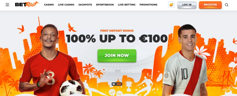 BetRiot Homepage